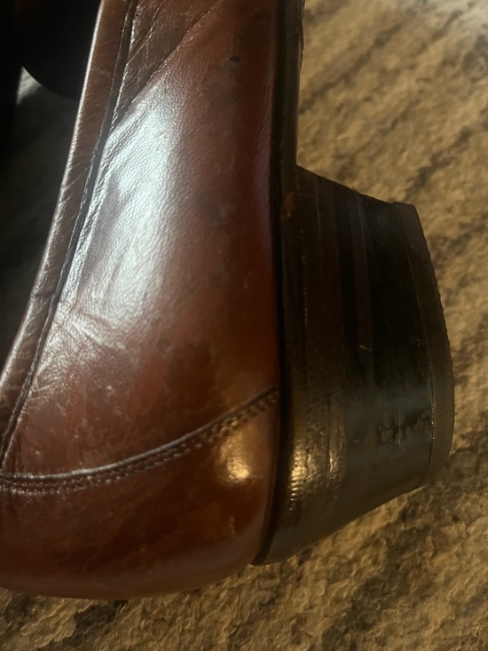 Bally Italy Dark Brown Leather Tassel Loafers 7.5 EUC ( vintage)